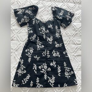 Abercrombie & Fitch Linen Blend Mini Dress